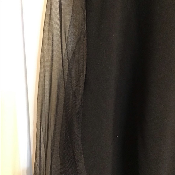 NWOT Marc Bouwer Knit & Woven 3/4 Mesh Tiered Sleeve Scoop Neck Sheath Dress - Picture 3 of 7